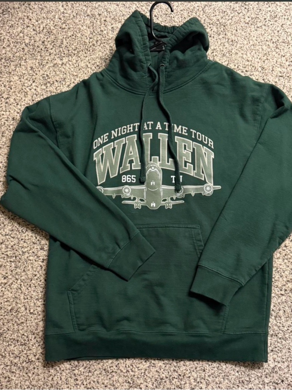 One Night At A Time Tour Green Pullover Hoodie